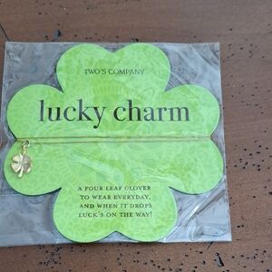 Two's Company Gold Lucky Charm Necklace